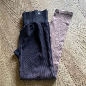 Victoria's Secret Black and Brown Leggings